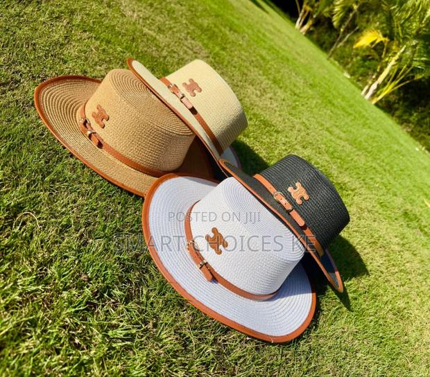Belt Band Straw Sun Visor Hats
