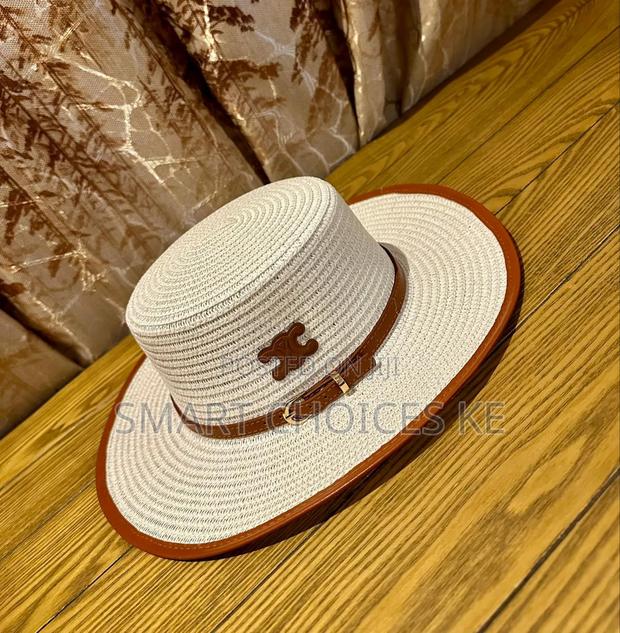Belt Band Straw Sun Visor Hats - thumbnail 3
