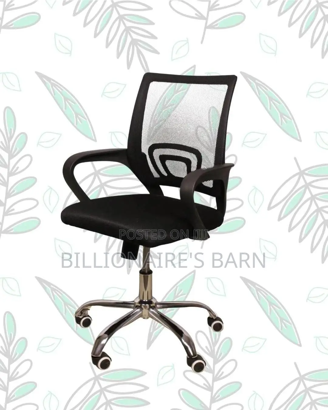Adjustable Secretarial Mesh Office Chair | Mesh Backrest