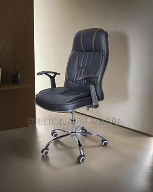Breathable Executive Leather Office Chair | Steel Frame
