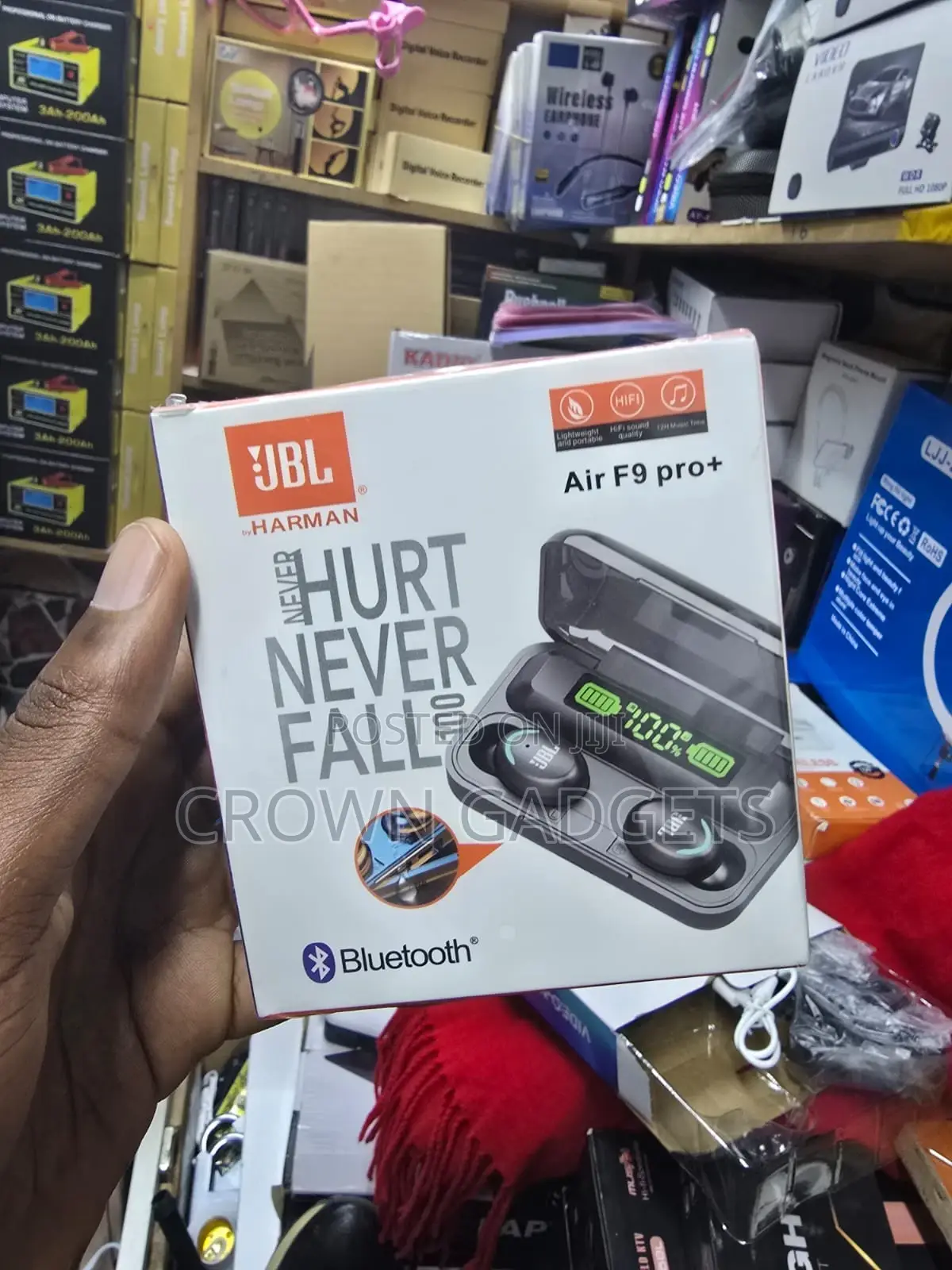 JBL Air F9 Pro+ TWS Earbuds With Led Display Deep Bass