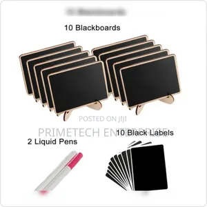 10 PCS Black Bamboo Boards Food Label