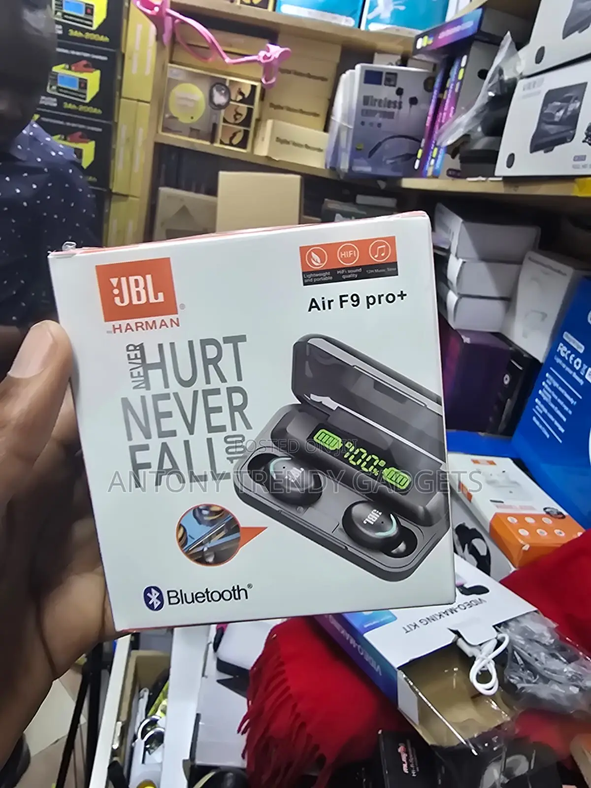 Jbl Air F9 Pro+ Tws Noise Cancelling Wireless Earphones
