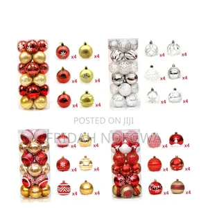 *Multicoloured 24pcs Christmas Balls Decor Set