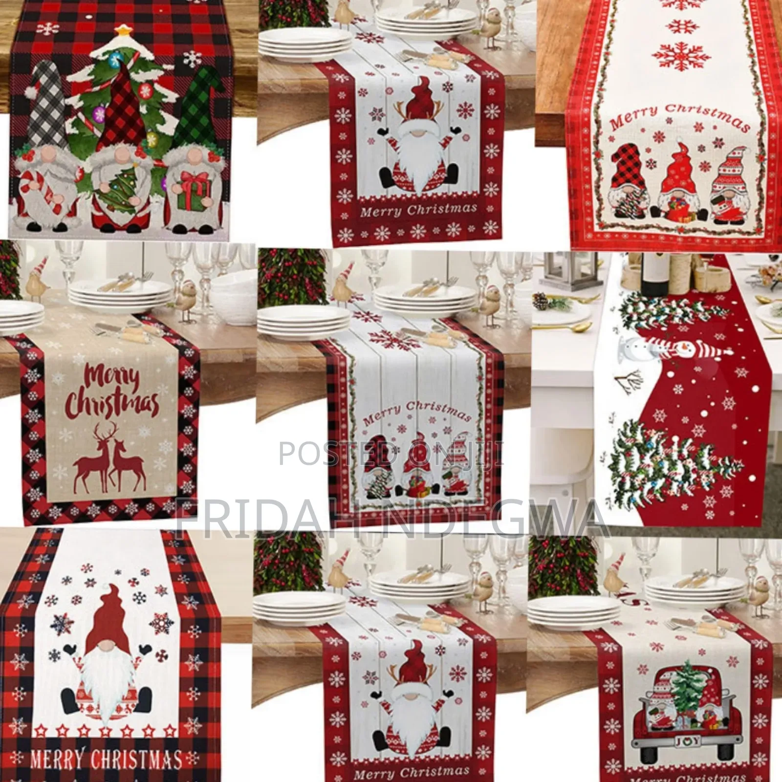 *Christmas Mini Table Runner 90x33cm