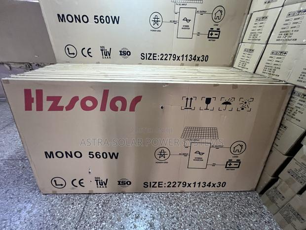 Hzsolar 560w Mono Crystalline Solar Panel - main view