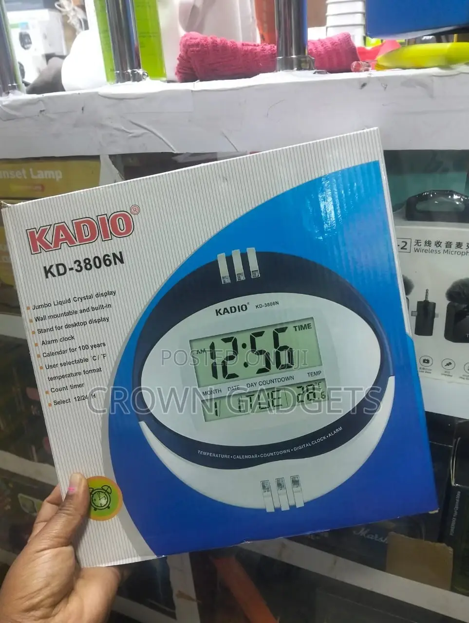 Kadio Kd-3806n 12/24h Digital Timer Clock for Home Office