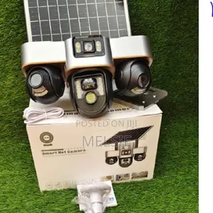 4g Triple Lens Floodlight Solar PTZ Camera PTZ Camera Rotatable