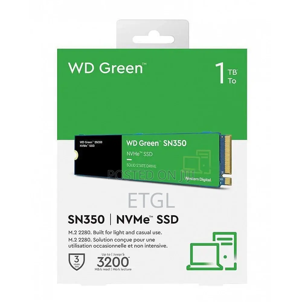 Wd Green Sn3000 Nvme 1tb Gen 4 SSD