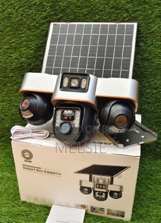 V380 4g Triple Lens Solar PTZ Camera 4g Lte and Wi-Fi Connectivity