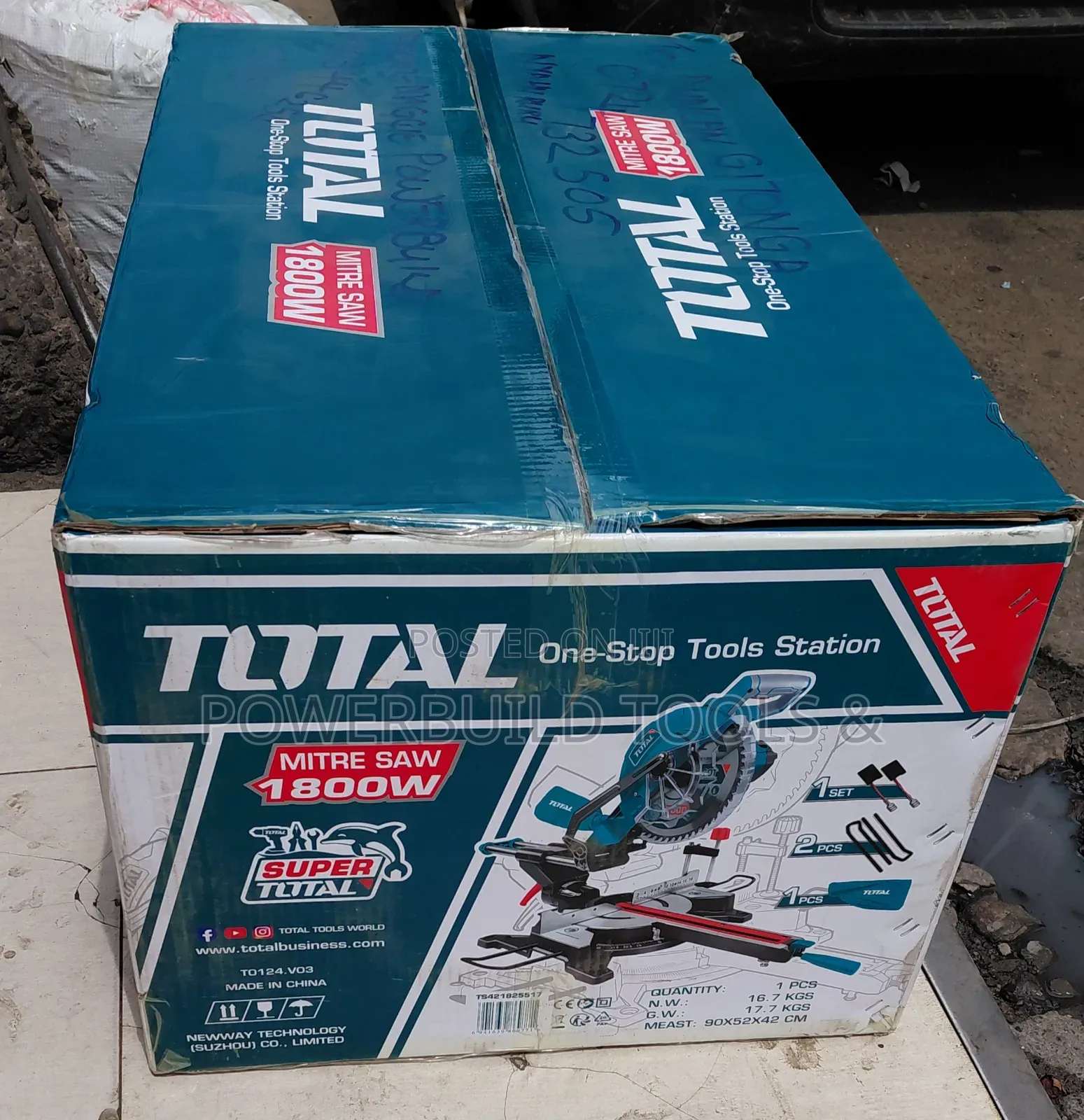 255mm Sliding Mitre Saw Total Brand 1800w