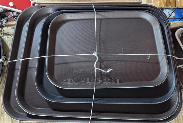 Rectangular Non-Slip Rubber Serving Tray - thumbnail 5