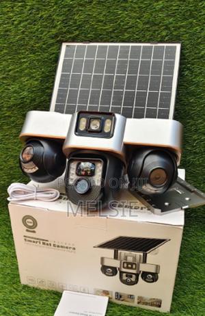 V380 4g Triple Lens Solar PTZ Camera Rotating Camera - thumbnail 2