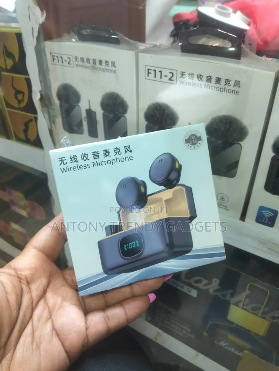 Professional 2.4ghz Wireless Lapel Mic For Android Recording