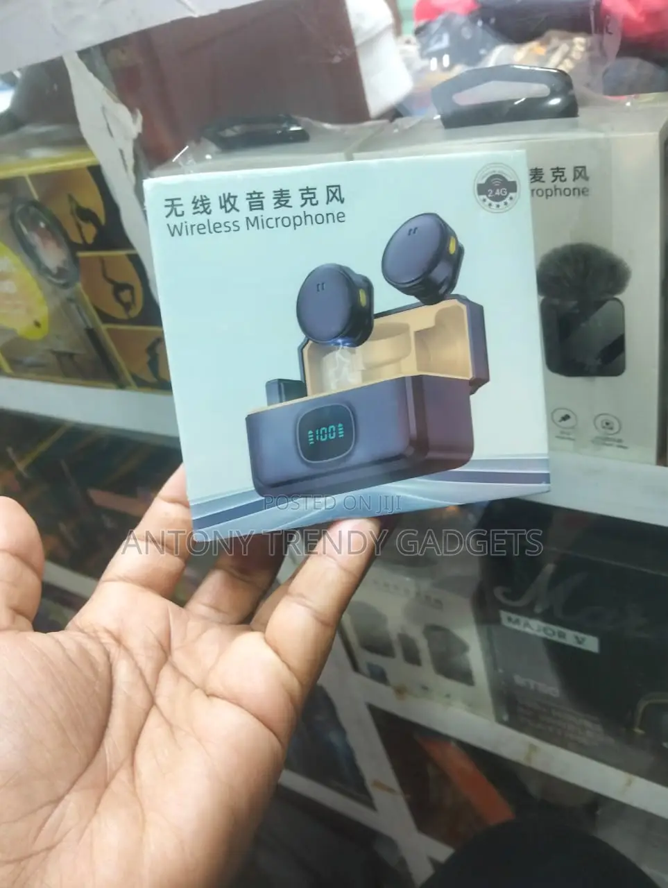 Type-c Wireless Lavalier Microphones With Smart Led Display