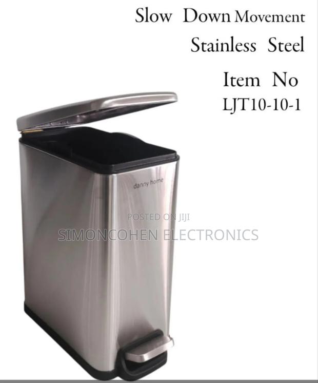 10l Stainless Steel Pedal Dustbin - main view