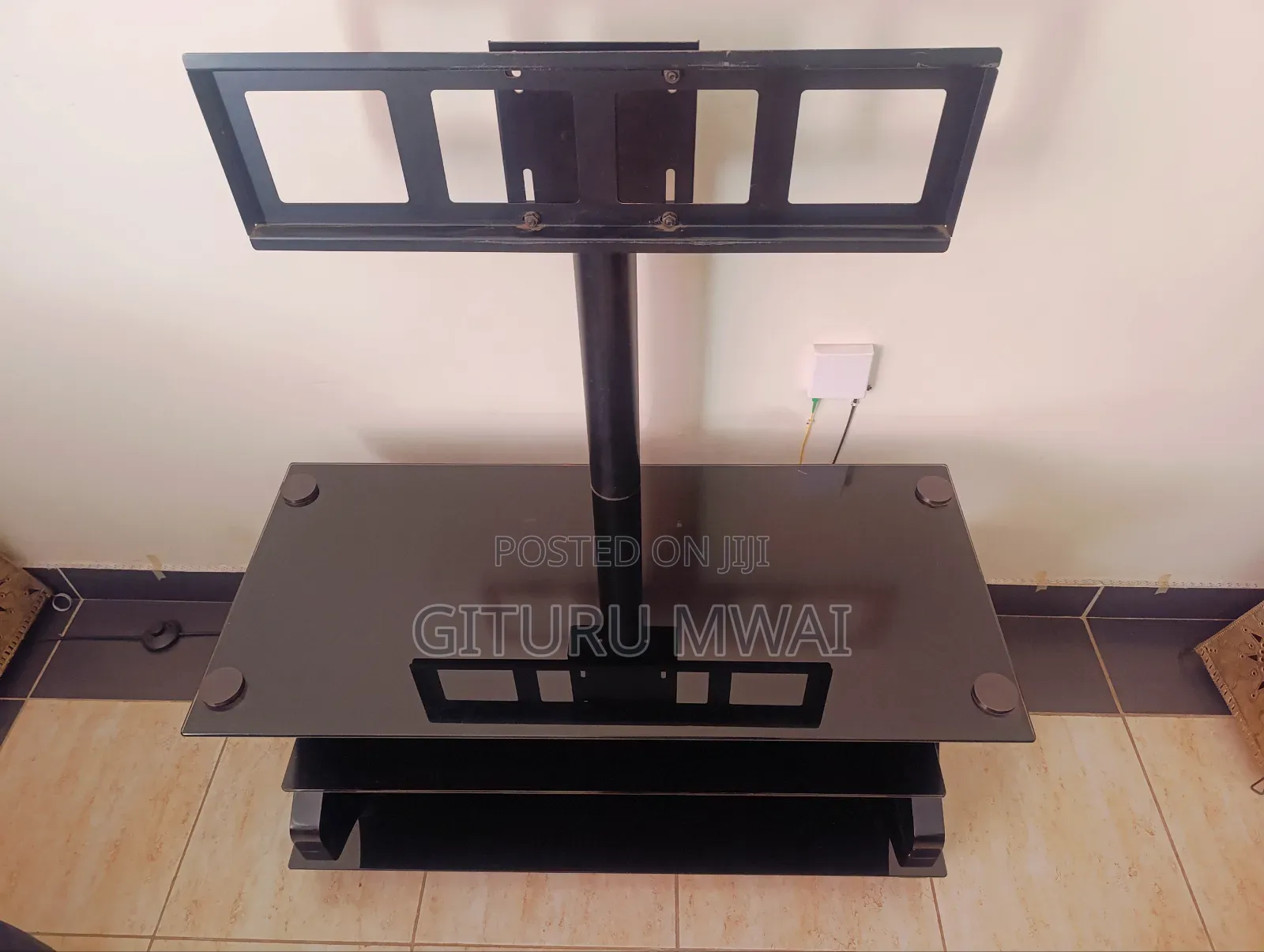 Imported (Turkey) Tempered Glass Tv Stand