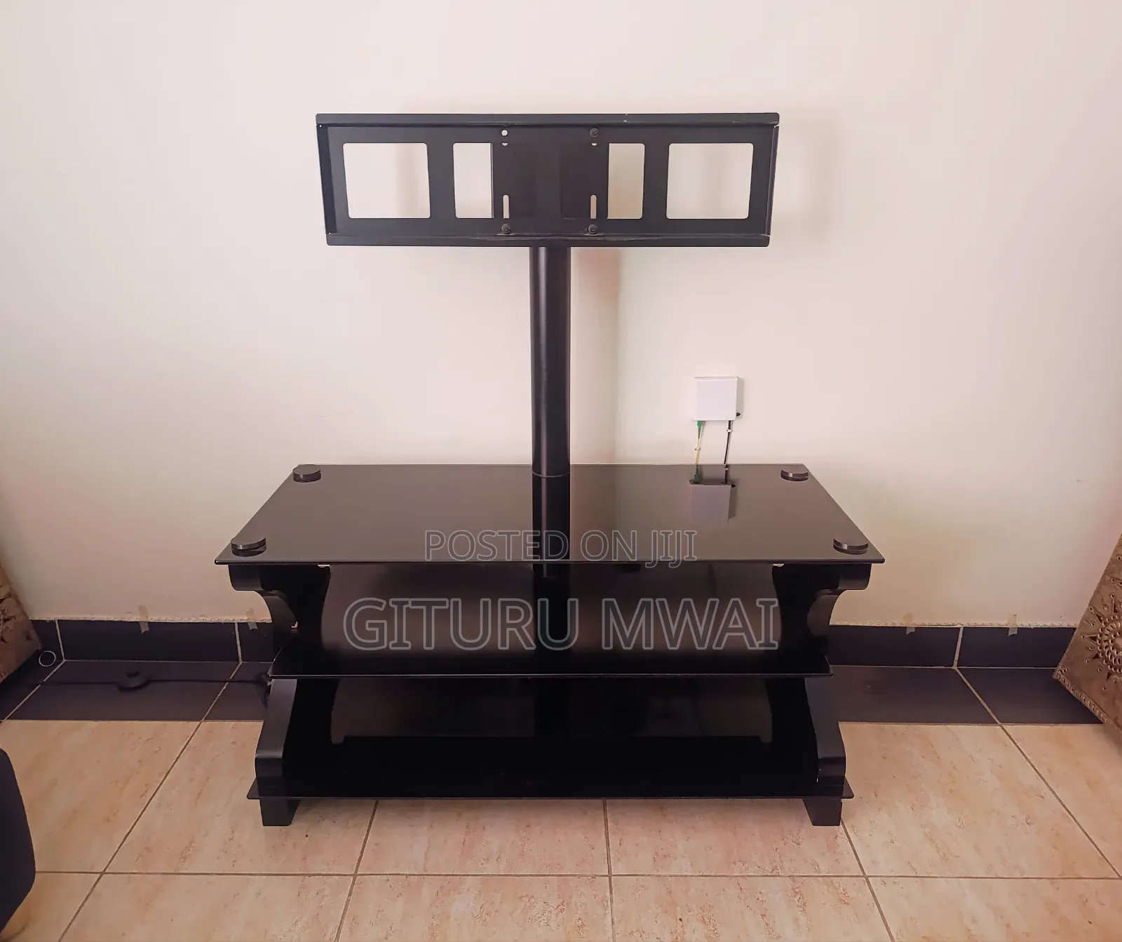 Imported (Turkey) Tempered Glass Tv Stand