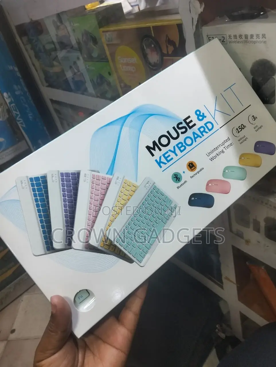 Wireless Bluetooth Keyboard Mouse Rechargeable Combo