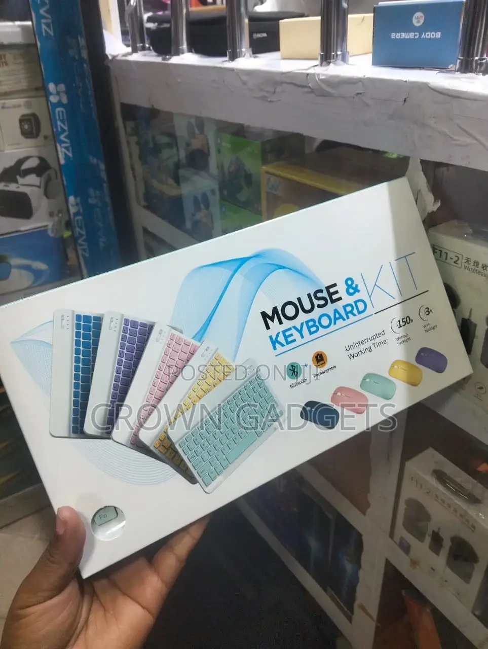 Slim Rechargeable Keyboard Mouse Set With Led Backlight