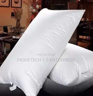 Pair White Fibre Pillow