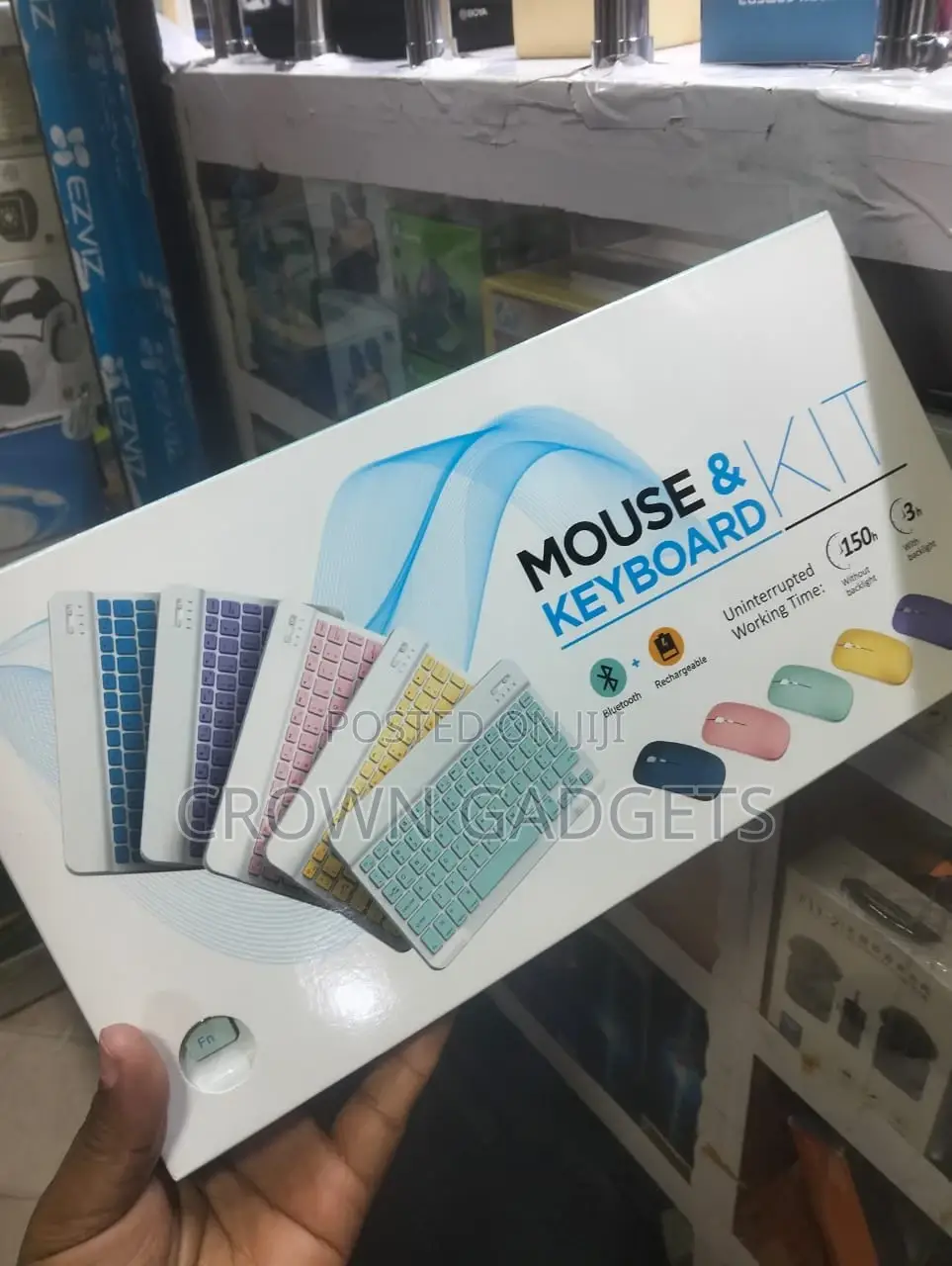 Bluetooth Office Keyboard and Mouse Kit – Long Battery Life
