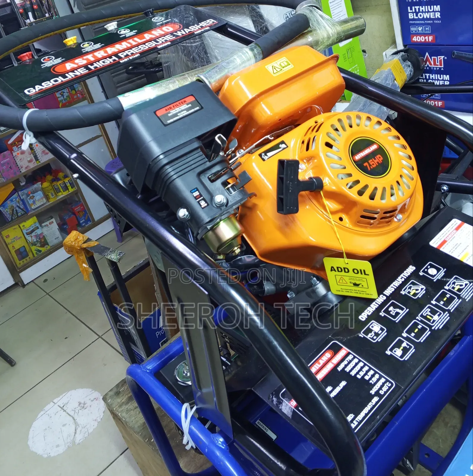 Astramilano Gasoline High Pressure Car Wash Machine