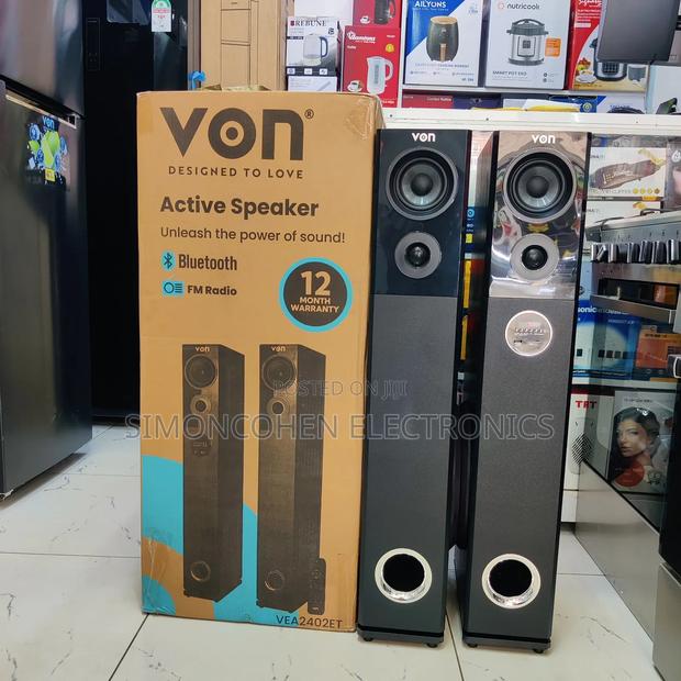 Von Active Speaker 240w Tall Boy Sound System - main view