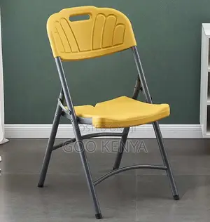 Home Chair; Indoor/Outdoor Foldable Plastic Chair With Strong Steel