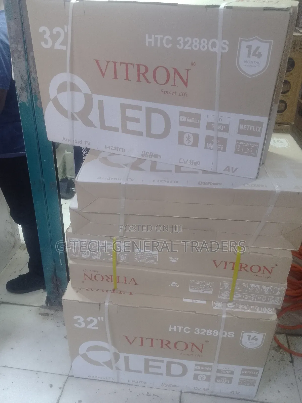 Vitron 32inch Qled Smart Android, Frameless, Youtube, Netflix Qled Tv