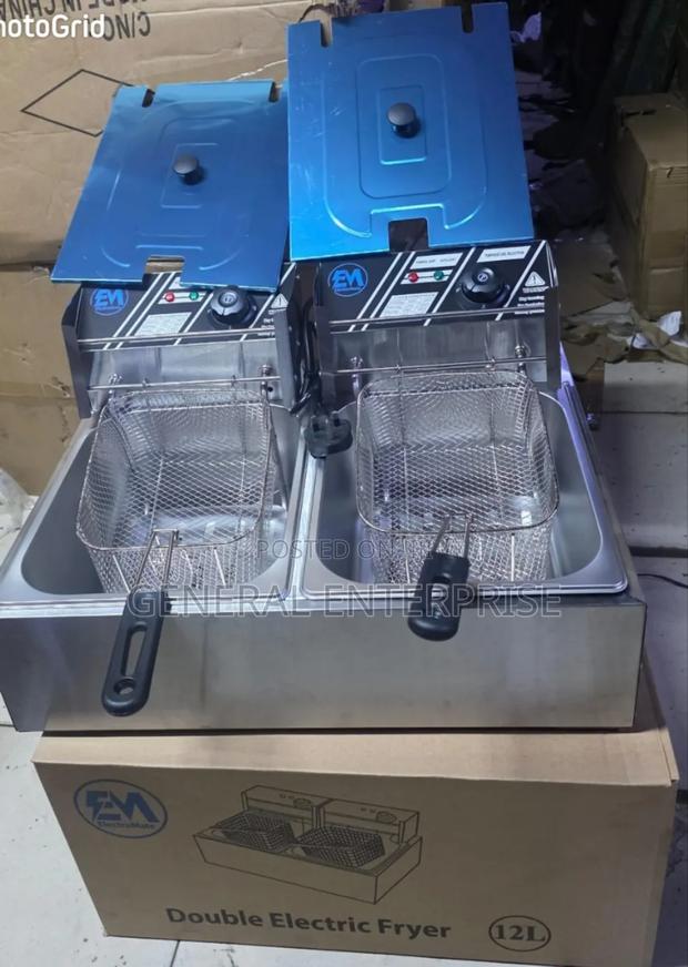 Double Deep Fryer Electromate Fryer - main view