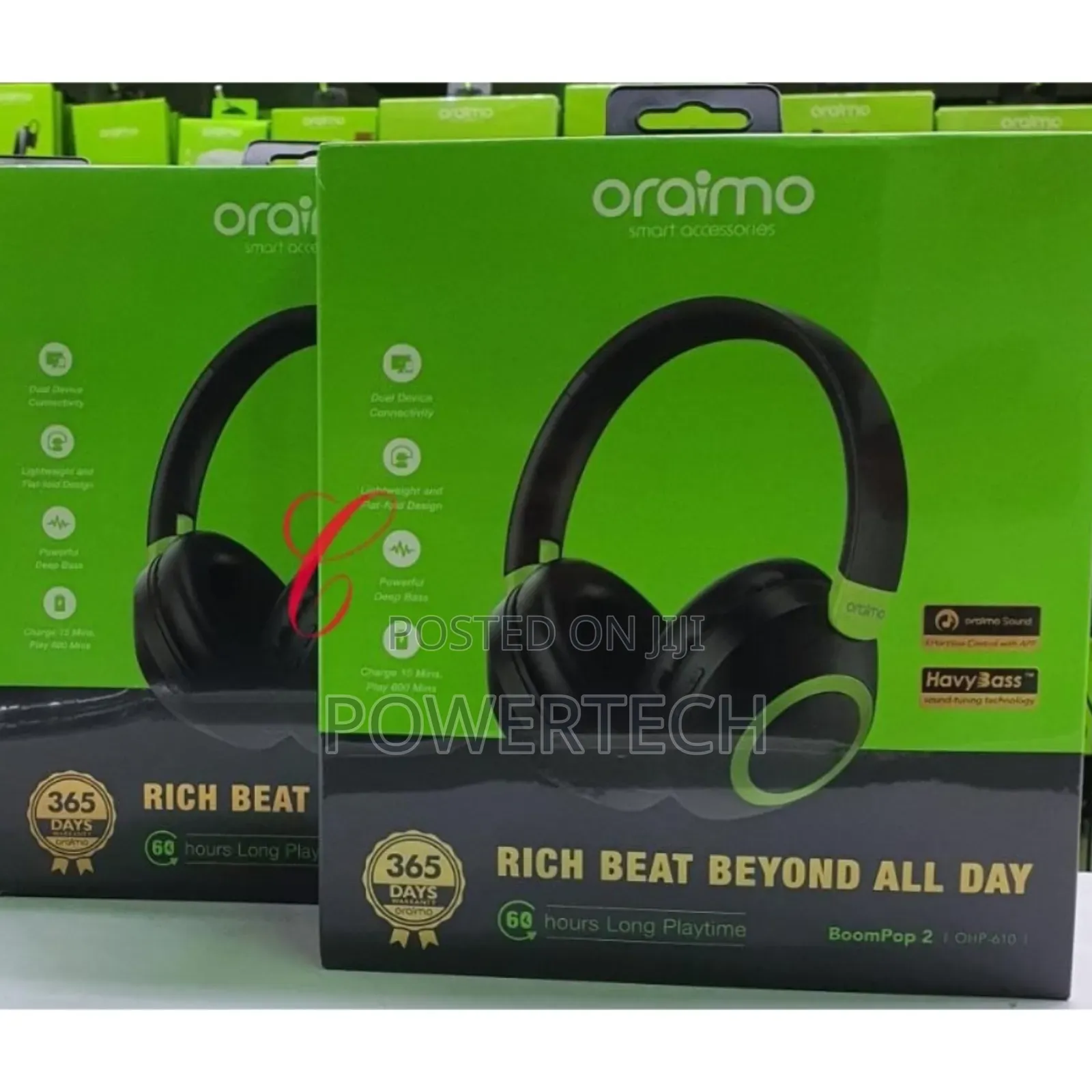 Oraimo Boompop 2 Ohp-610 60hrs Playtime Headphones