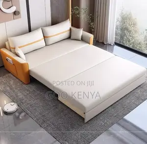 Home Sofa; 3-Person Modern Family-Size Leather Sofa for Living Room