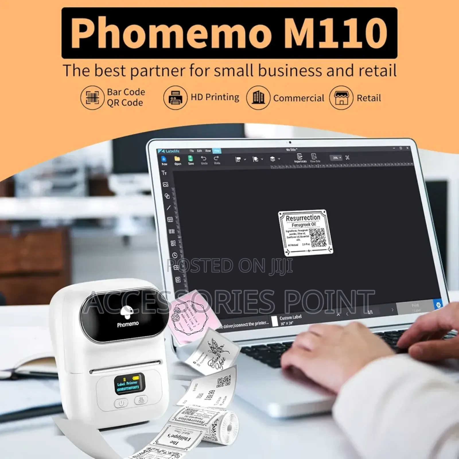 Phomemo M110 Inkless Label/Sticker Printer