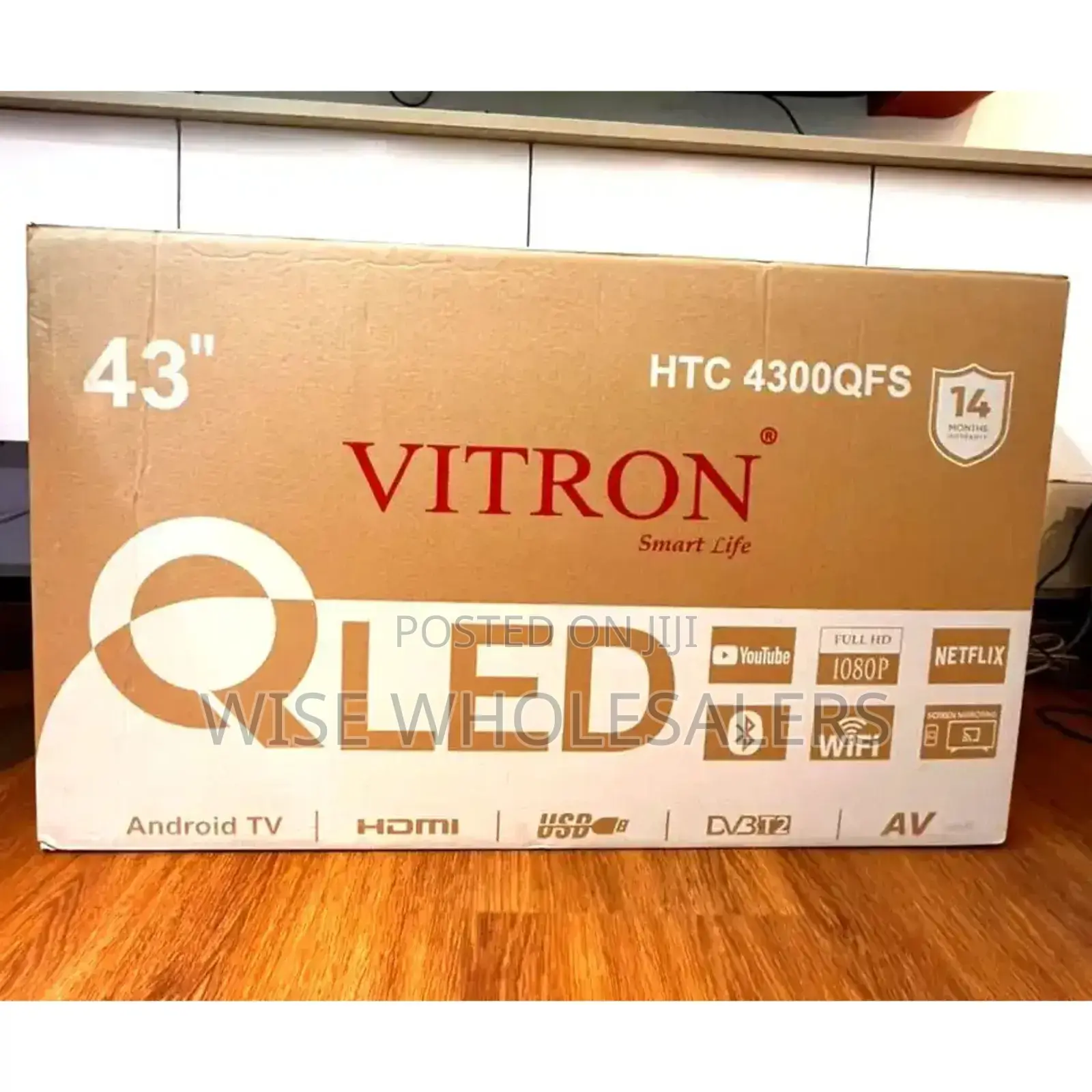 Vitron 43" Qled Smart Tv (Model Htc 4300qfs).