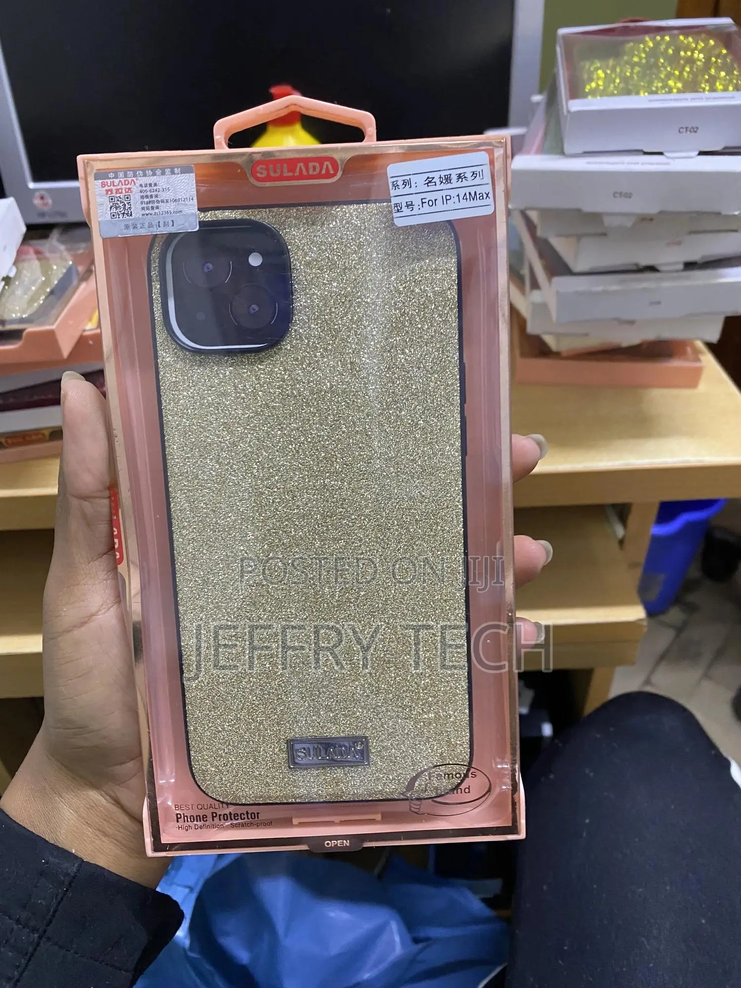 Mukoas iPhone 14 Pro Max Glitter Slim Luxury Diamond Case