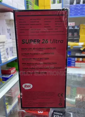 New Itel S26 Ultra 256 GB Black