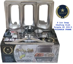 9ltr Foldable Cheffing Dish 
Triple Compartment
