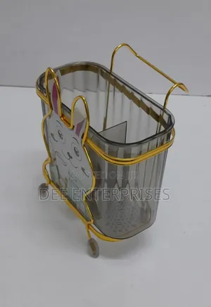 Acyric Gold Mouse Spoon Holder With Gold Stand