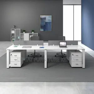 White 4 Way Workstation
