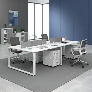 White 4 Way Workstation