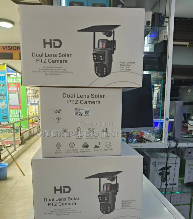 Ubox Wifi Dual Lense Solar PTZ Camera - main view