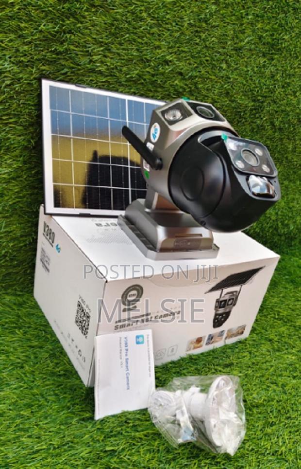 Dual Lens Cellular Security Camera, 4g Lte Outdoor Camera - main view