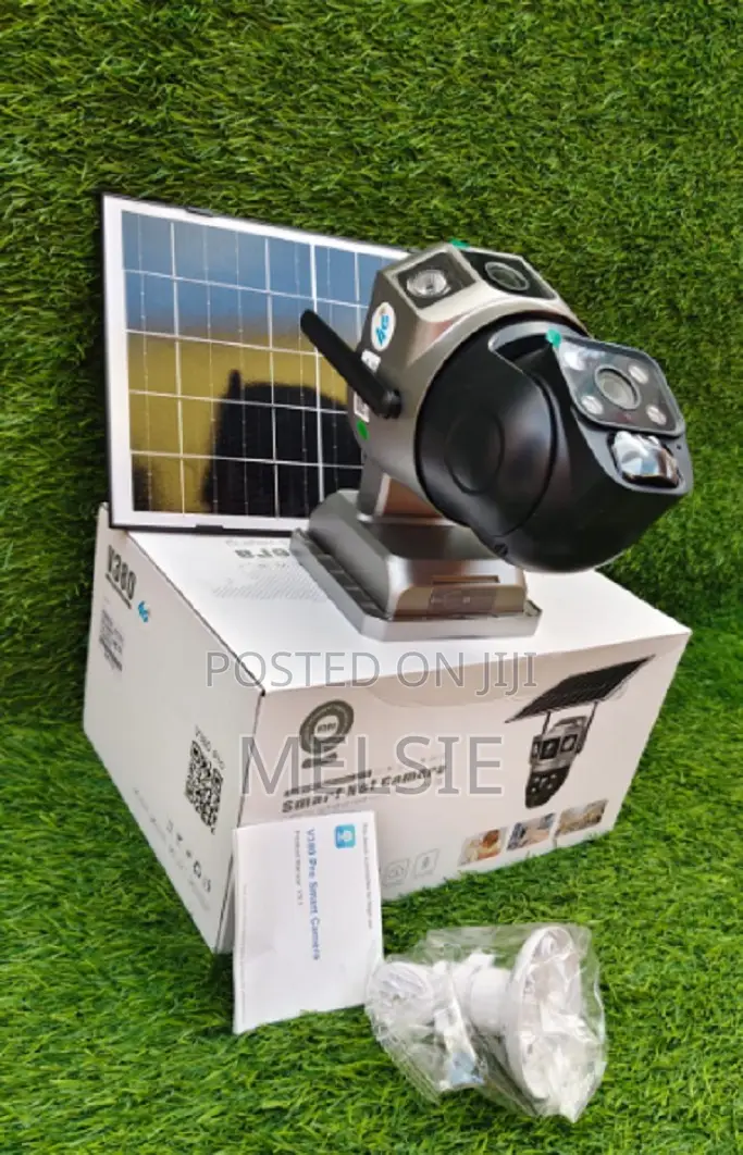 Dual Lens Cellular Security Camera, 4g Lte Outdoor Camera