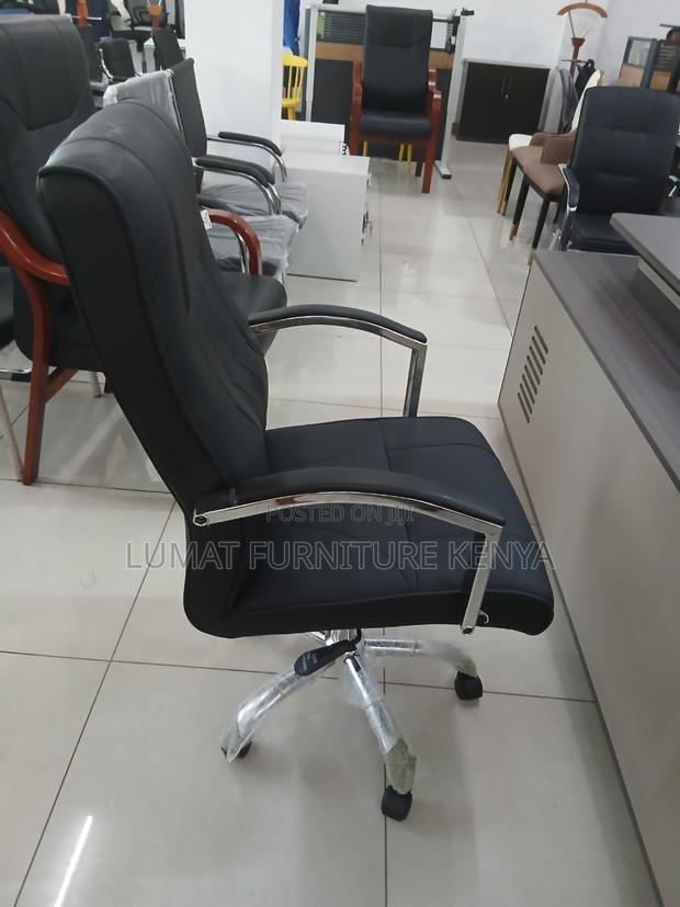 High Back Leather Office Seat - thumbnail 4