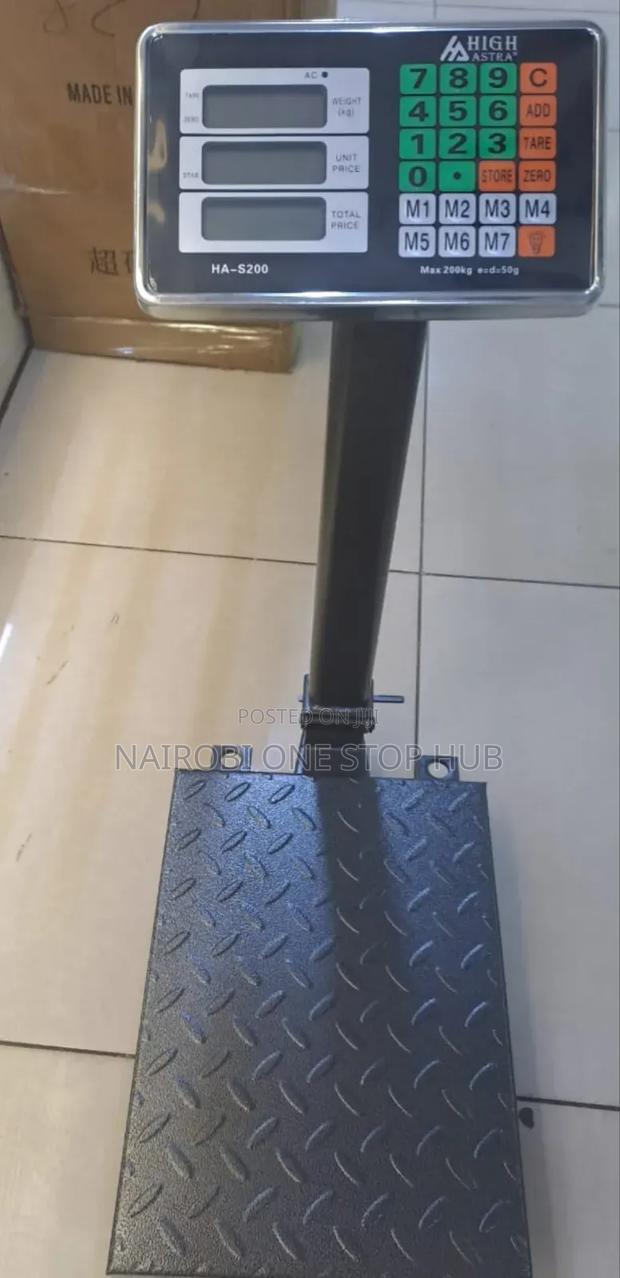 Commercial High Astra 200kg Weighing Scale