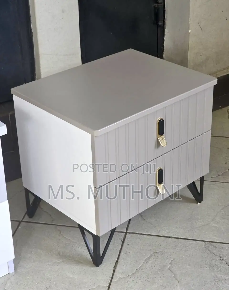 Nordic Luxury Double Drawer Bedside Table / Drawers