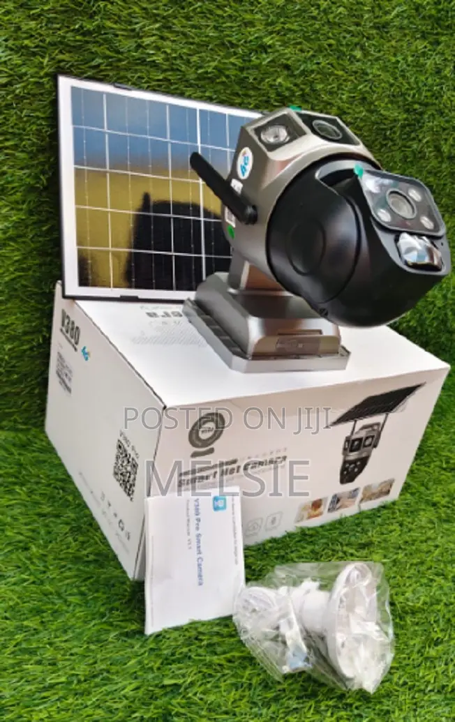 Dual Lens Cellular Security Camera, 4g Lte Night Vision, Motion Alert