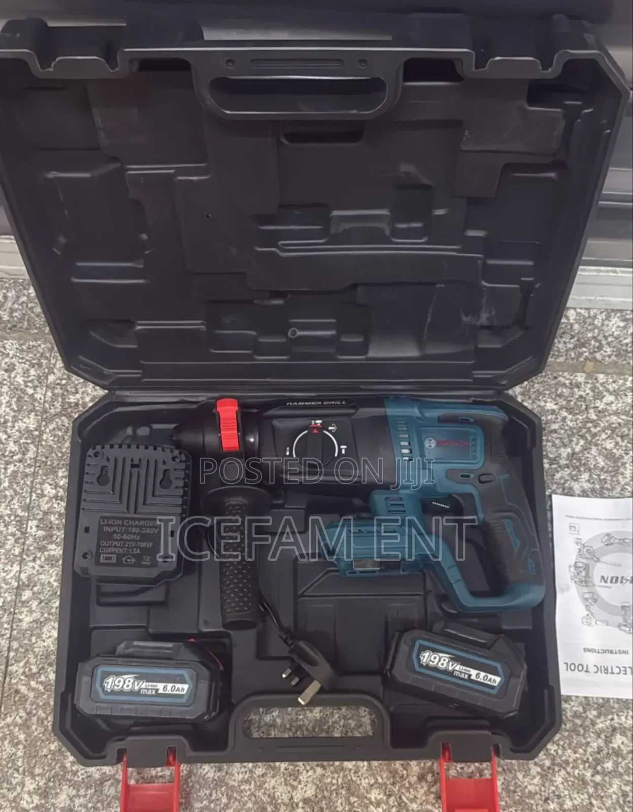 Bosch Cordless Rotary Hummer/198v Rechargeable Rotary Hummer