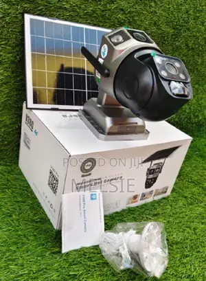 Dual Lens Camera, 4g Lte Auto Tracking No Wifi Solar Outdoor Camera
